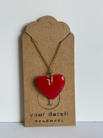 Scarlet Heart Necklace