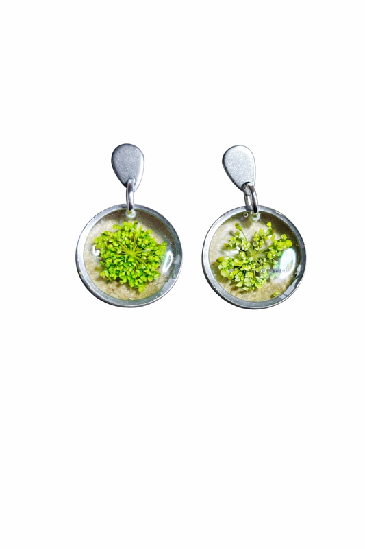 Green Bloom Earrings