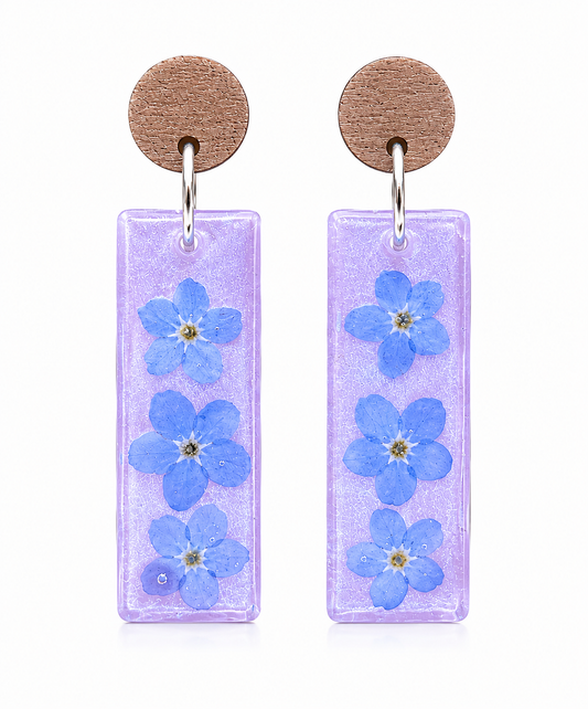 Soft Pink Botanical Dangles